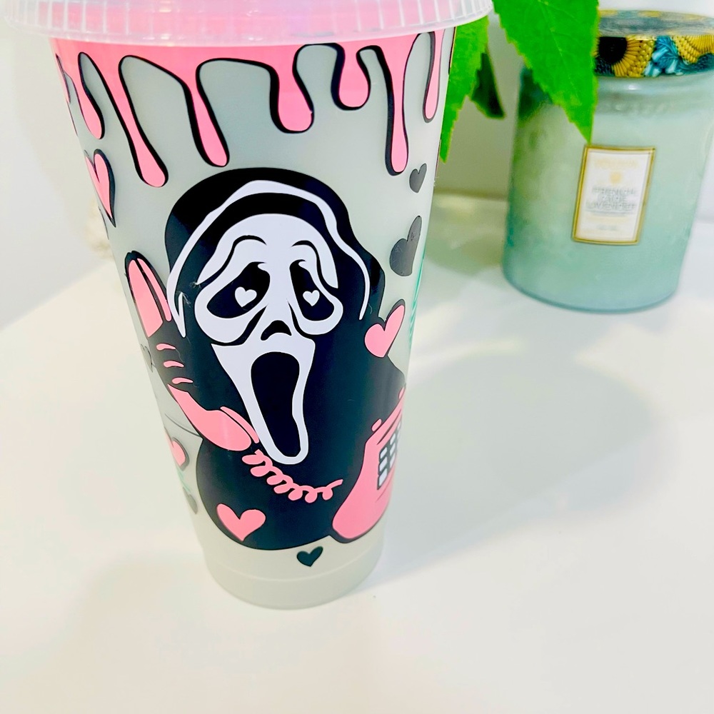 Scream Starbucks Cold Cup Custom